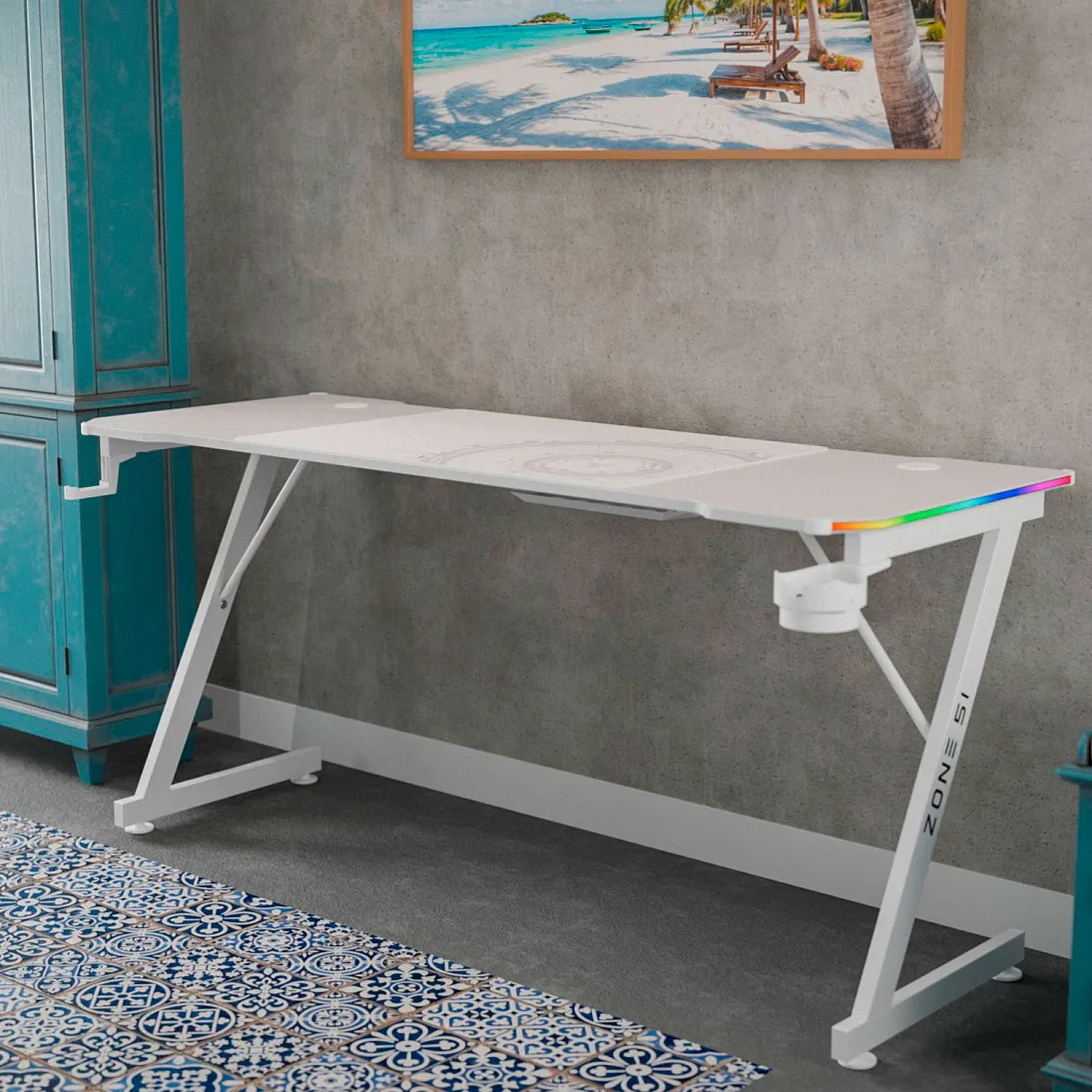 Trine 160 x 60 RGB White, фото