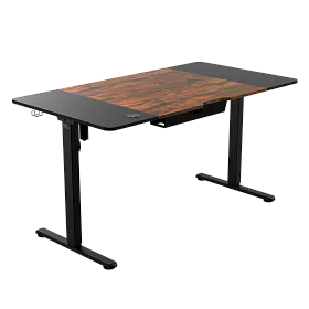 e-Freeflow 140 x 75 Dark Wood - Black