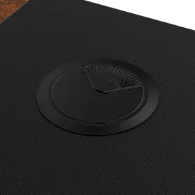 e-Freeflow 140 x 75 Dark Wood - Black