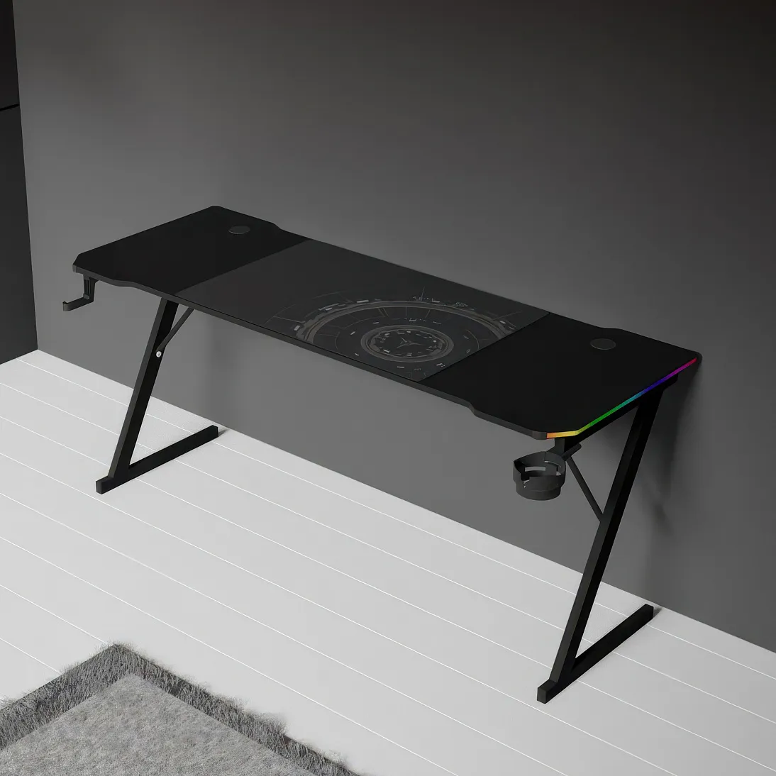 Trine 160 x 60 RGB Black, фото