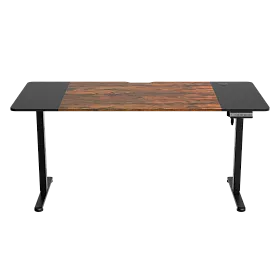 e-Freeflow 160 x 75 Dark Wood - Black