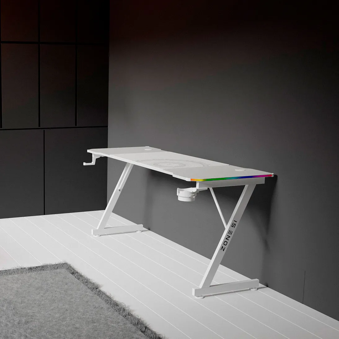 Trine 160 x 60 RGB White, фото