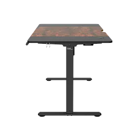 e-Freeflow 140 x 75 Dark Wood - Black