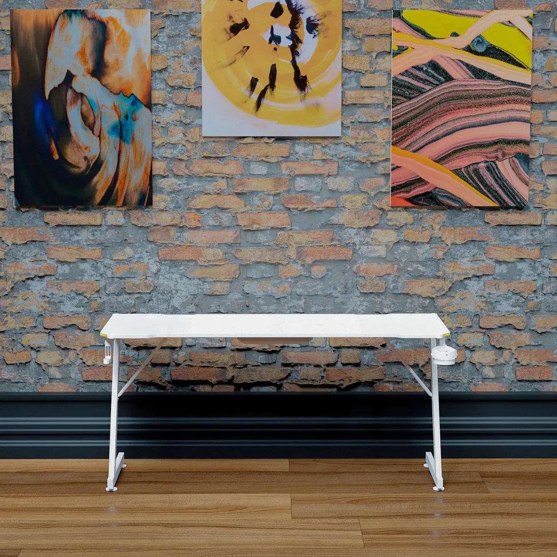 Trine 160 x 60 RGB White, фото