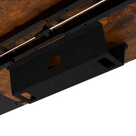 e-Freeflow 140 x 75 Dark Wood - Black