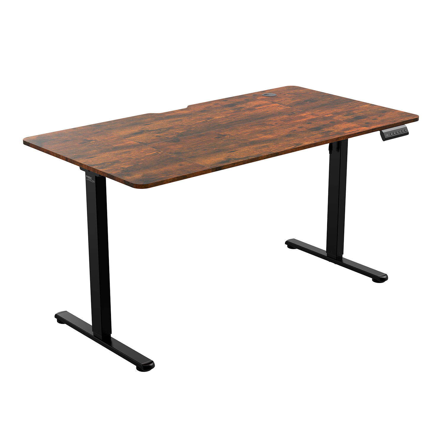 

Стол ZONE 51, Стол компьютерный ZONE 51 e-Freeflow 140x75 Dark Wood