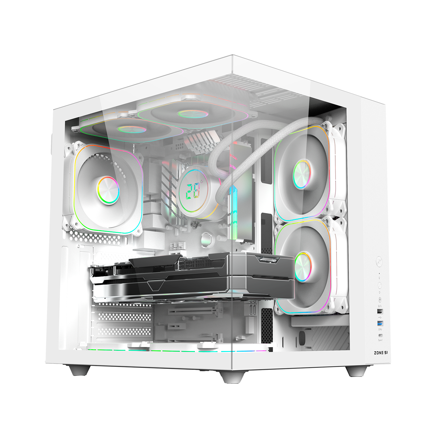 Компьютерный корпус ZONE 51 Edge White