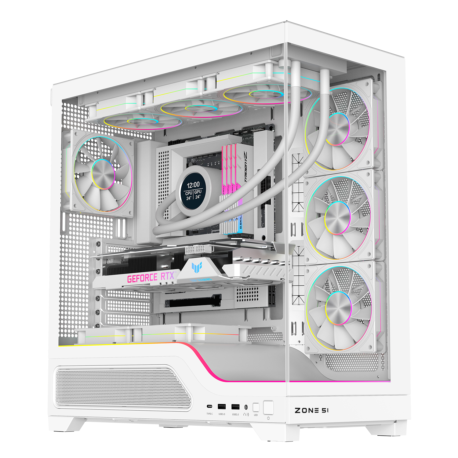 

Компьютерный ZONE 51, Компьютерный корпус ZONE 51 Phantom White