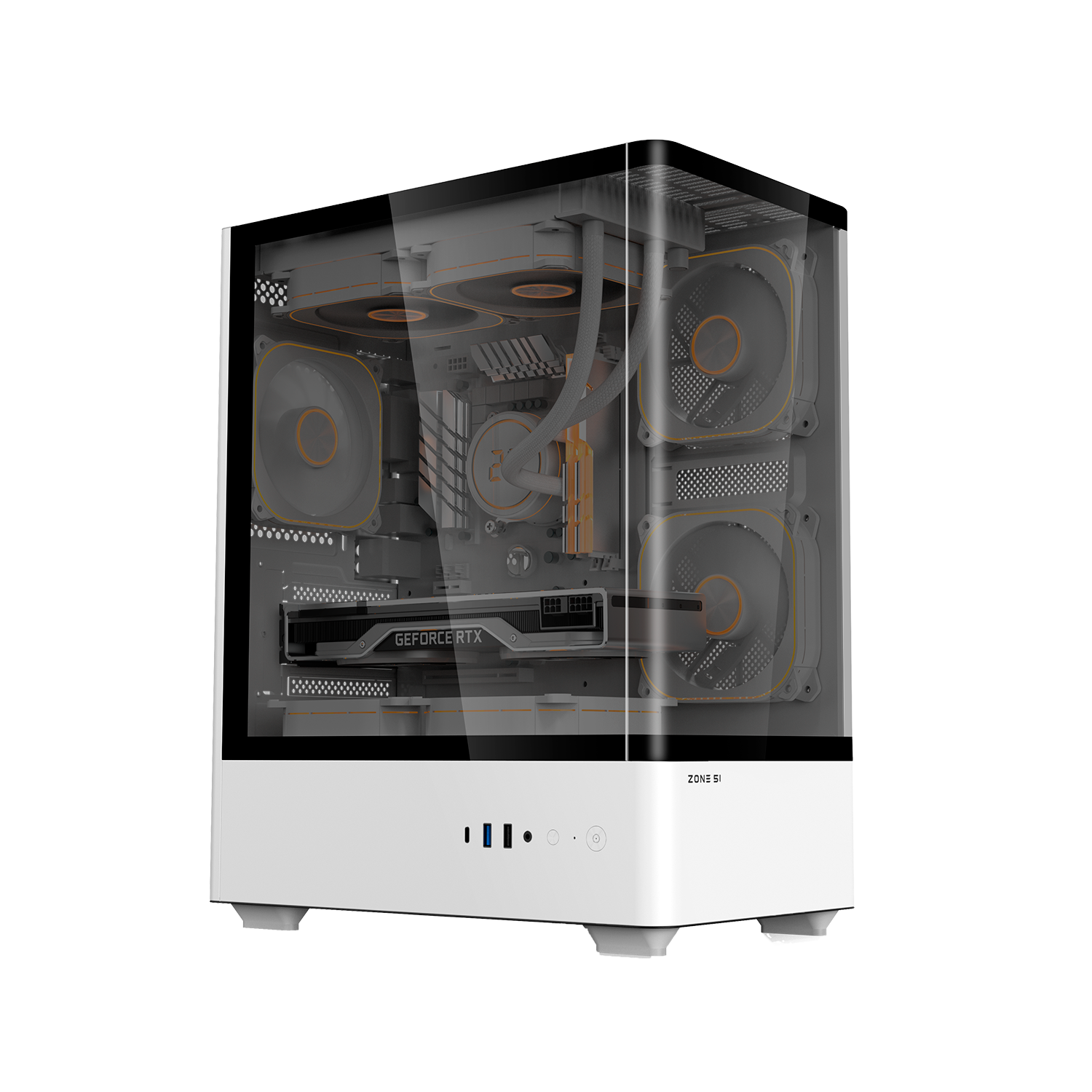 

Компьютерный ZONE 51, Компьютерный корпус ZONE 51 Fury White