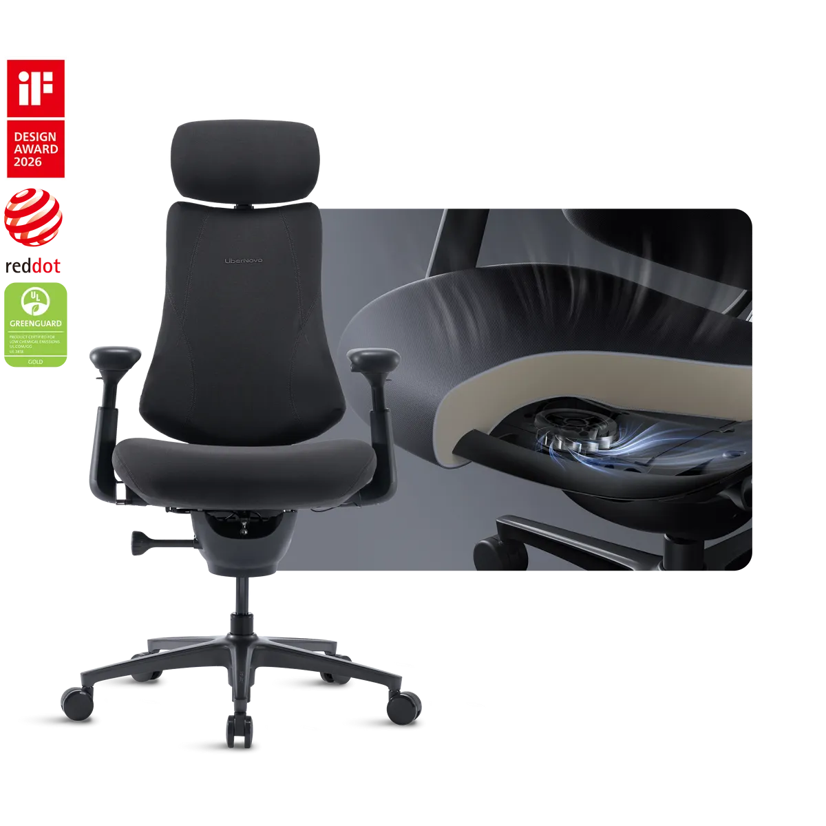 Эргономичное кресло LiberNovo Omni Pro