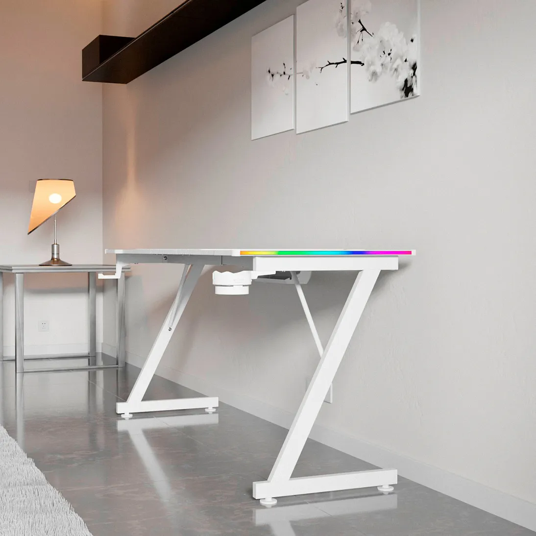 Trine 160 x 60 RGB White, фото